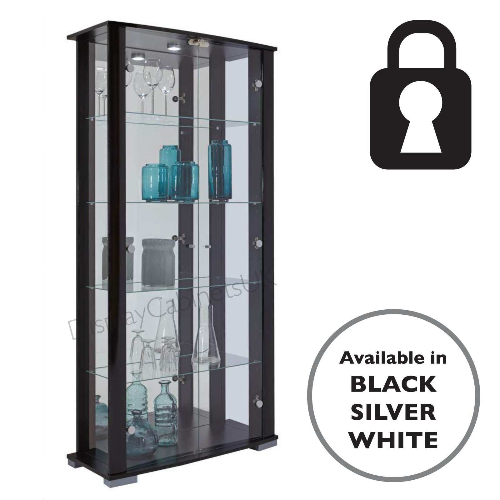 Display cabinet discount 70cm wide